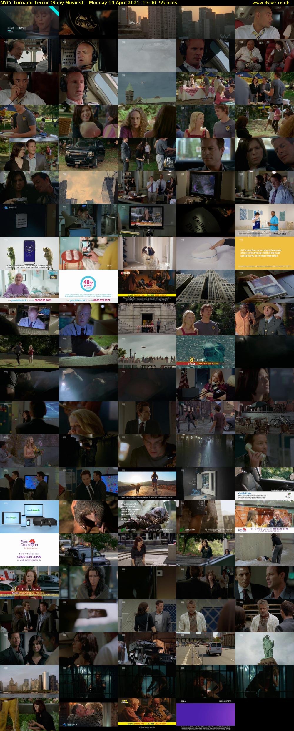 NYC: Tornado Terror (Sony Movies) Monday 19 April 2021 15:00 - 15:55