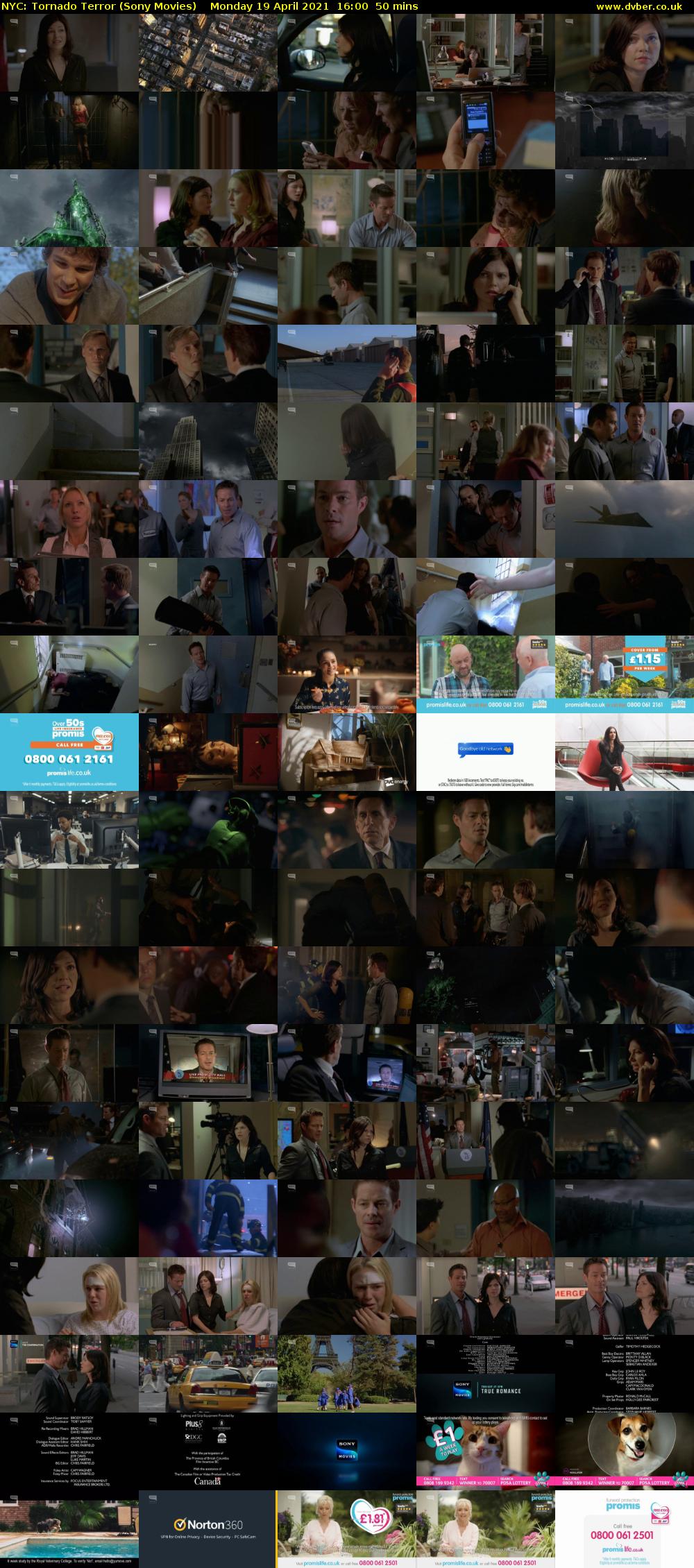 NYC: Tornado Terror (Sony Movies) Monday 19 April 2021 16:00 - 16:50