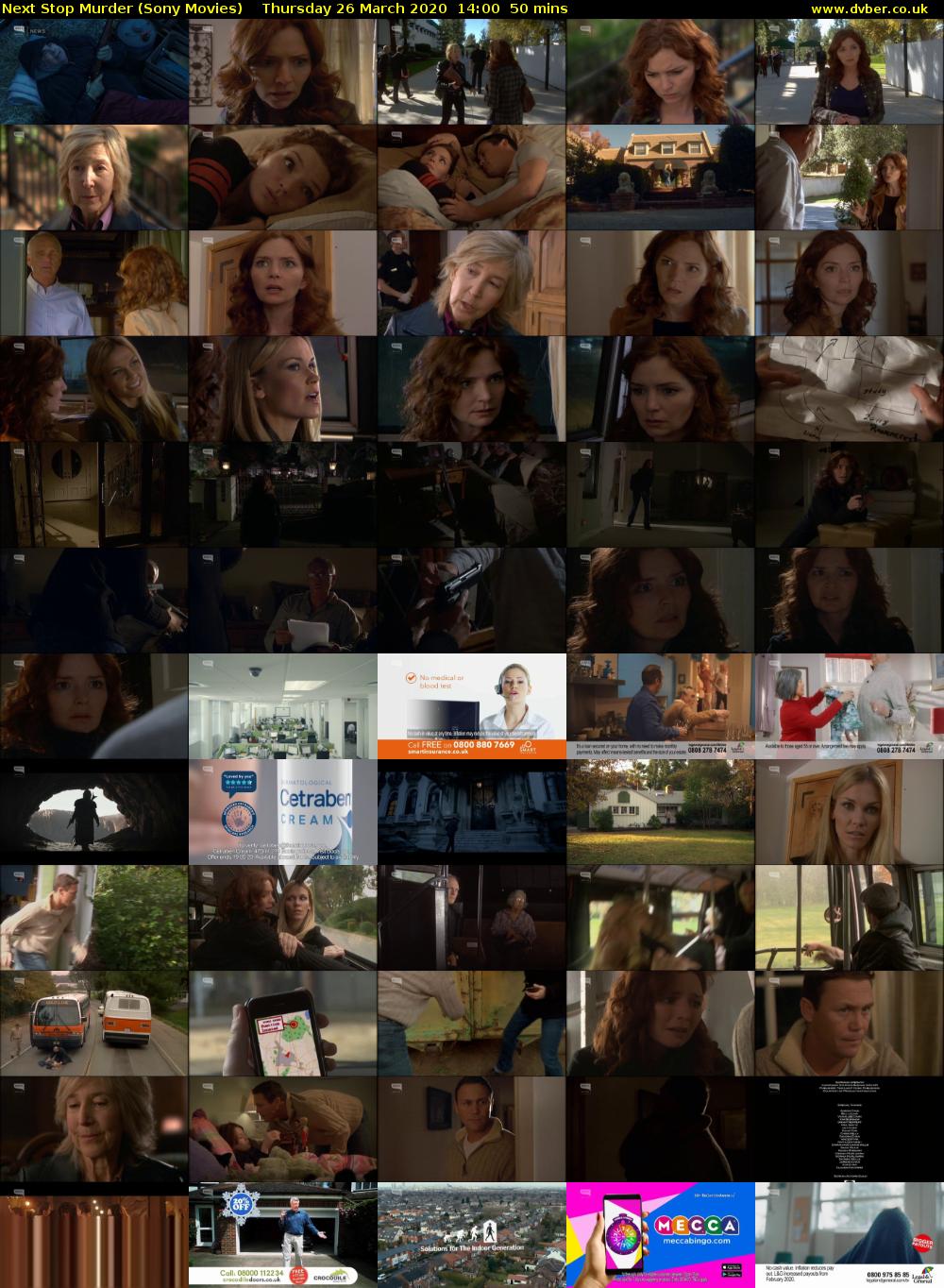 Next Stop Murder (Sony Movies) Thursday 26 March 2020 14:00 - 14:50
