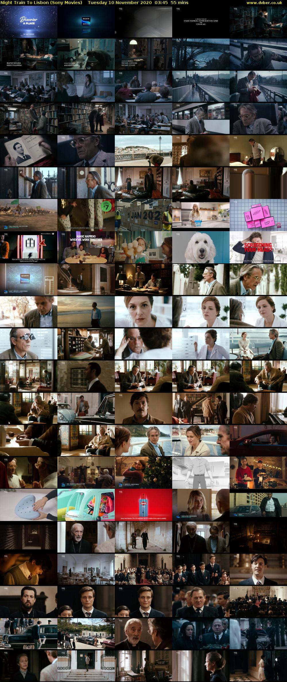 Night Train To Lisbon (Sony Movies) Tuesday 10 November 2020 03:45 - 04:40