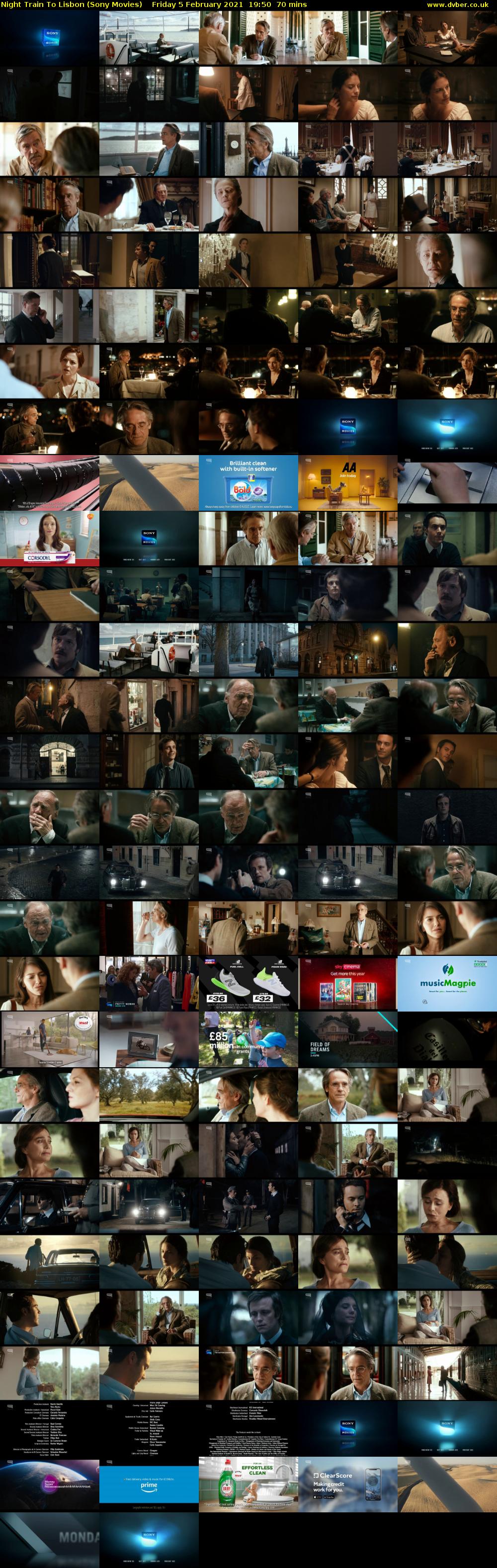 Night Train To Lisbon (Sony Movies) Friday 5 February 2021 19:50 - 21:00