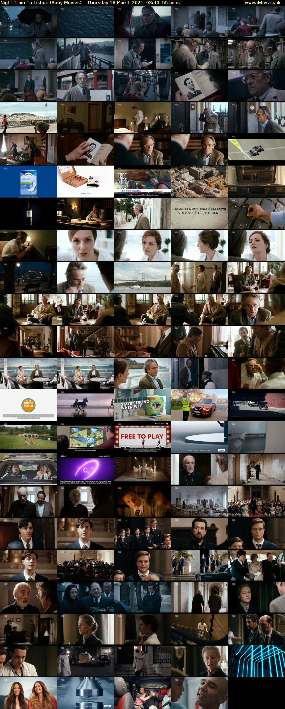 Night Train To Lisbon (Sony Movies) Thursday 18 March 2021 03:40 - 04:35