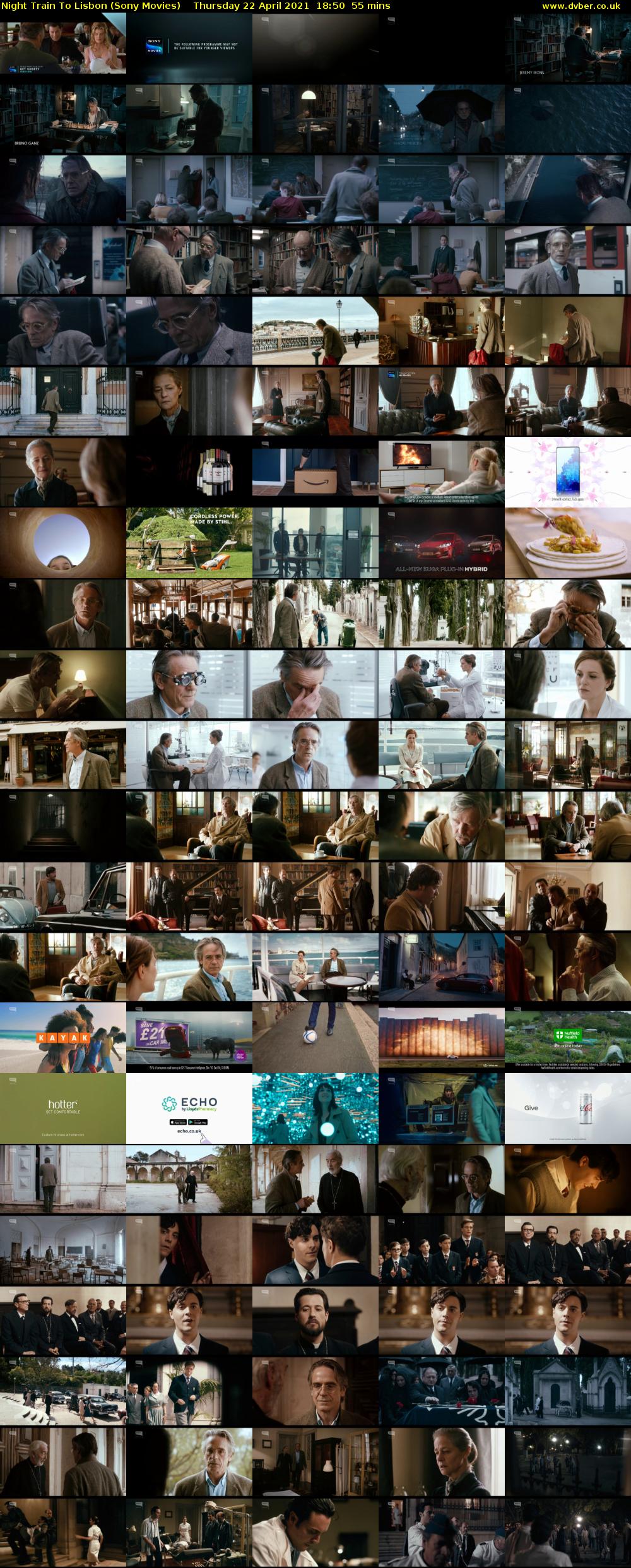 Night Train To Lisbon (Sony Movies) Thursday 22 April 2021 18:50 - 19:45