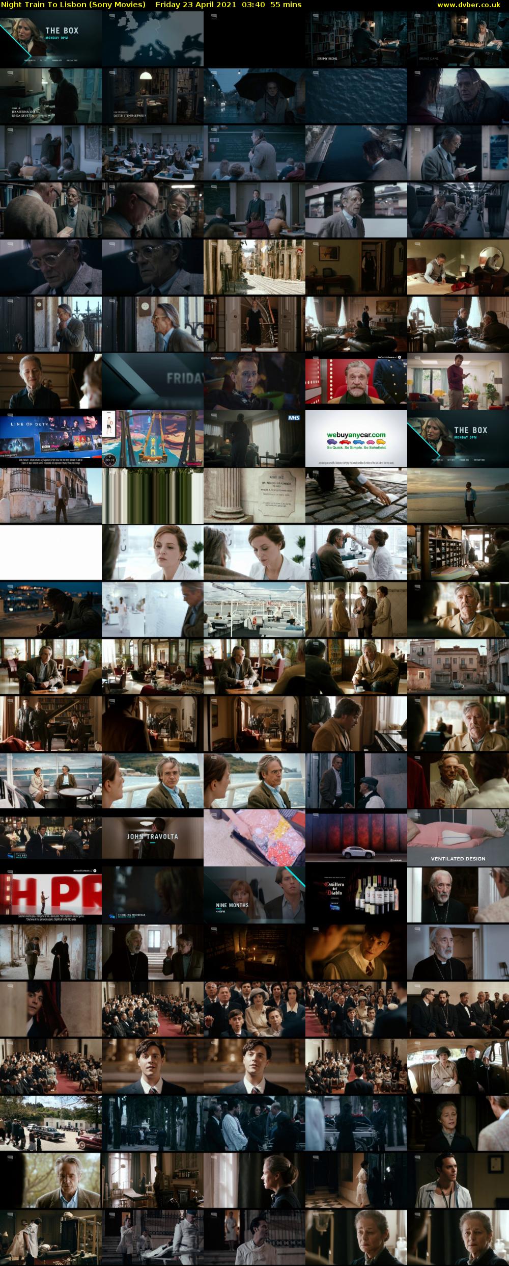 Night Train To Lisbon (Sony Movies) Friday 23 April 2021 03:40 - 04:35