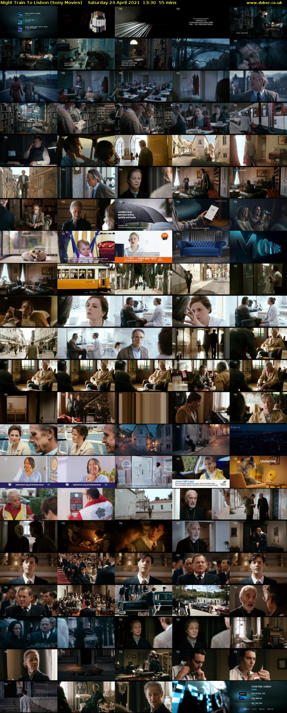 Night Train To Lisbon (Sony Movies) Saturday 24 April 2021 13:30 - 14:25
