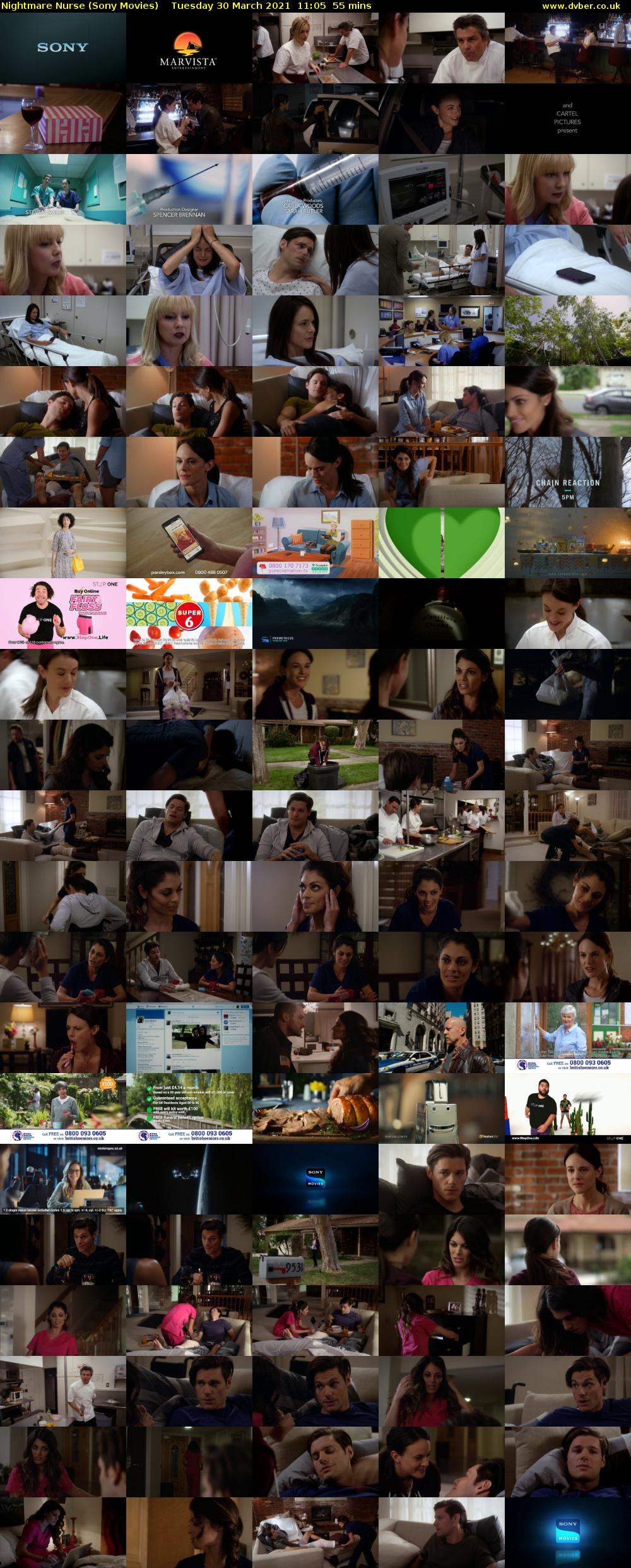 Nightmare Nurse (Sony Movies) Tuesday 30 March 2021 11:05 - 12:00