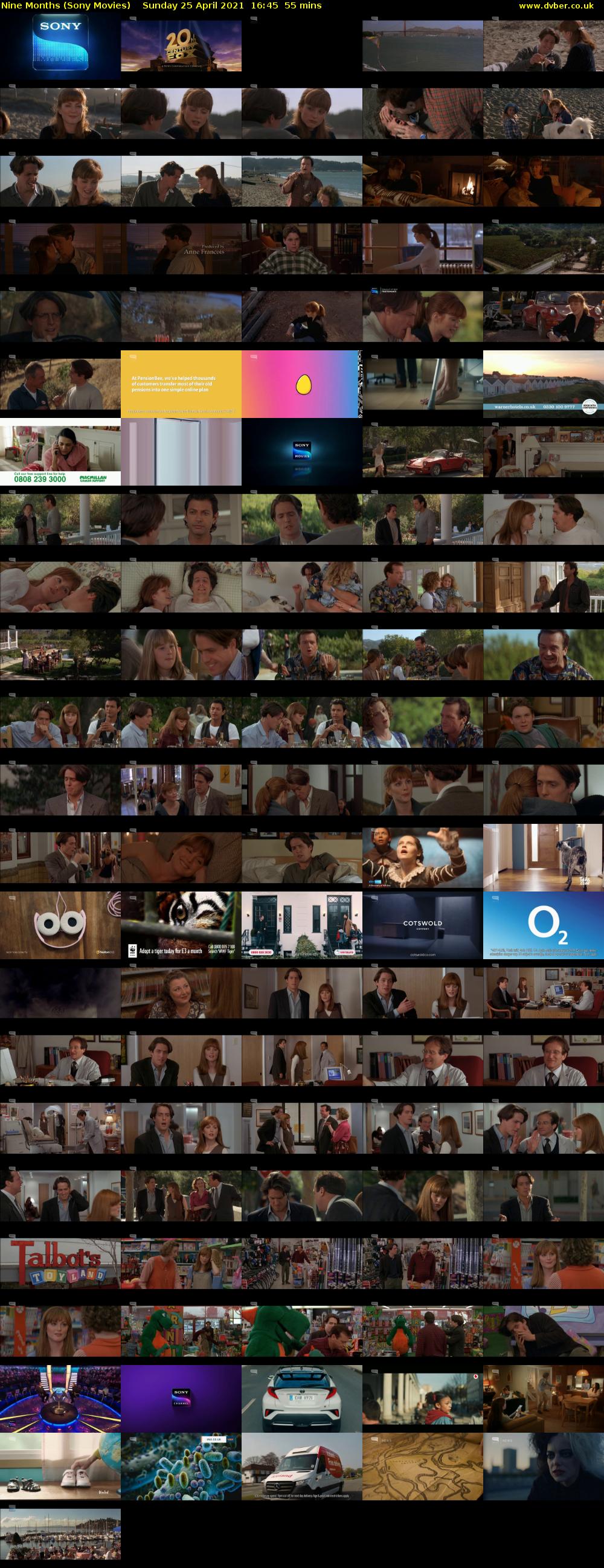 Nine Months (Sony Movies) Sunday 25 April 2021 16:45 - 17:40