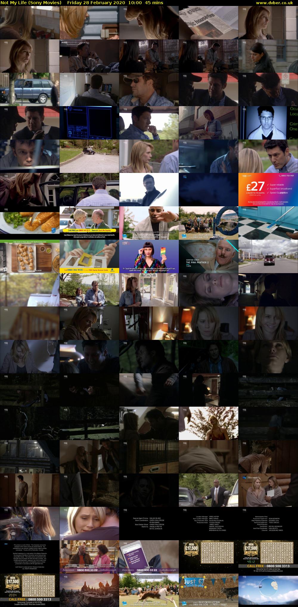 Not My Life (Sony Movies) Friday 28 February 2020 10:00 - 10:45