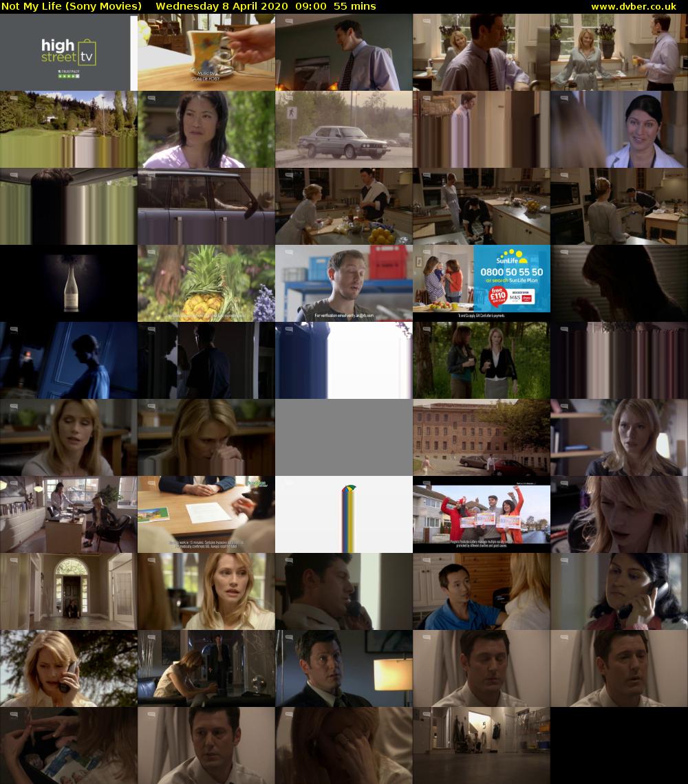 Not My Life (Sony Movies) Wednesday 8 April 2020 09:00 - 09:55