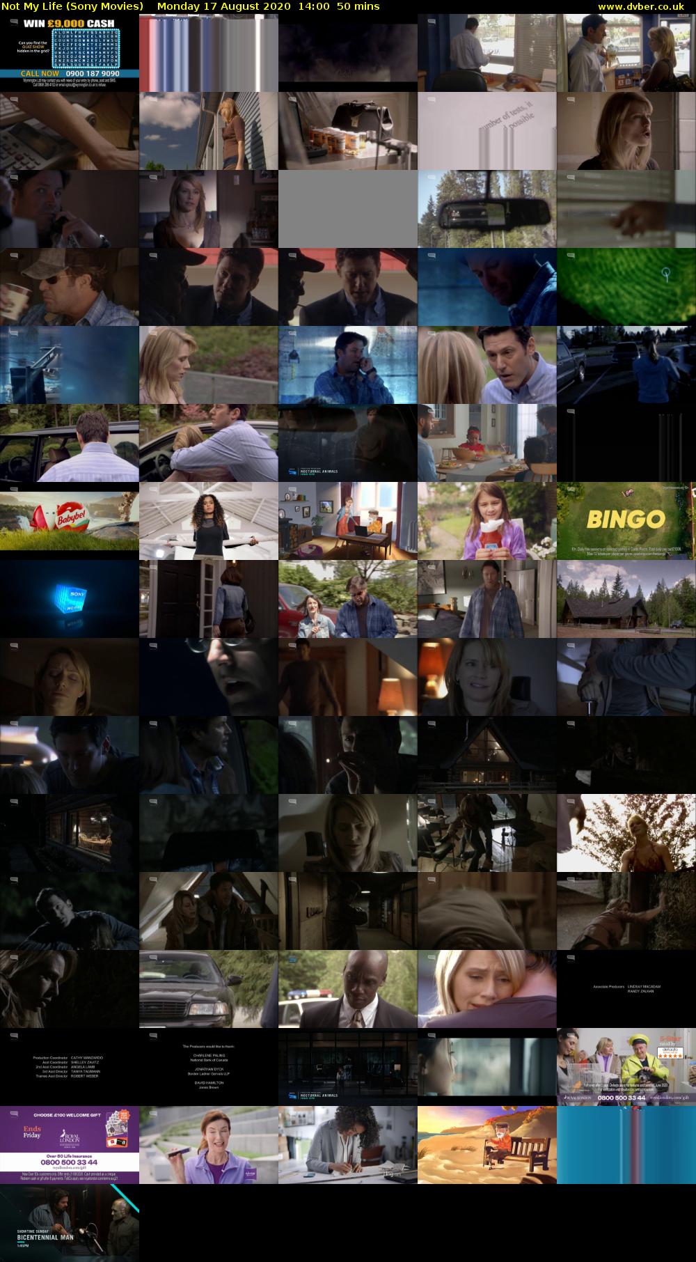 Not My Life (Sony Movies) Monday 17 August 2020 14:00 - 14:50
