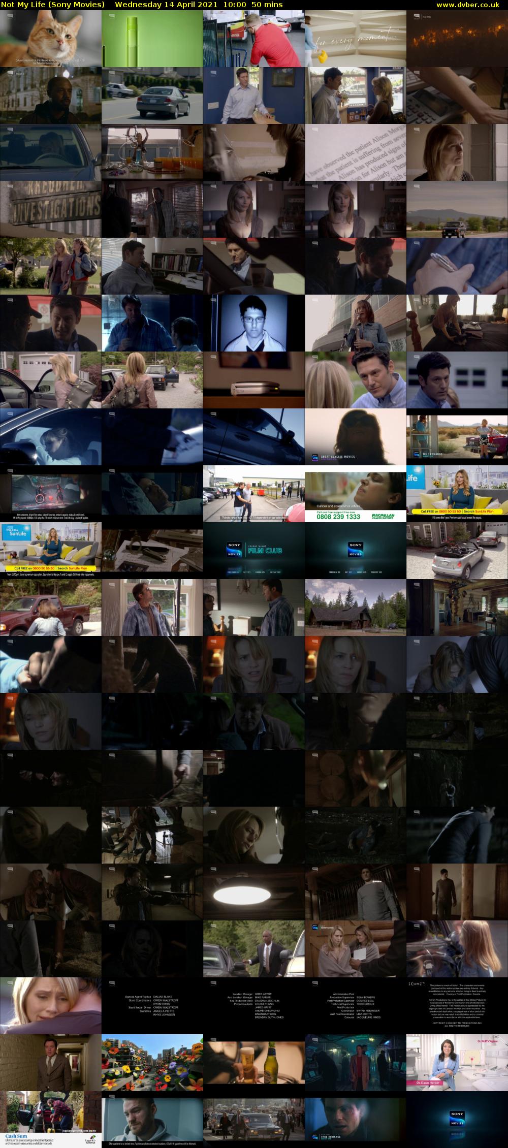 Not My Life (Sony Movies) Wednesday 14 April 2021 10:00 - 10:50