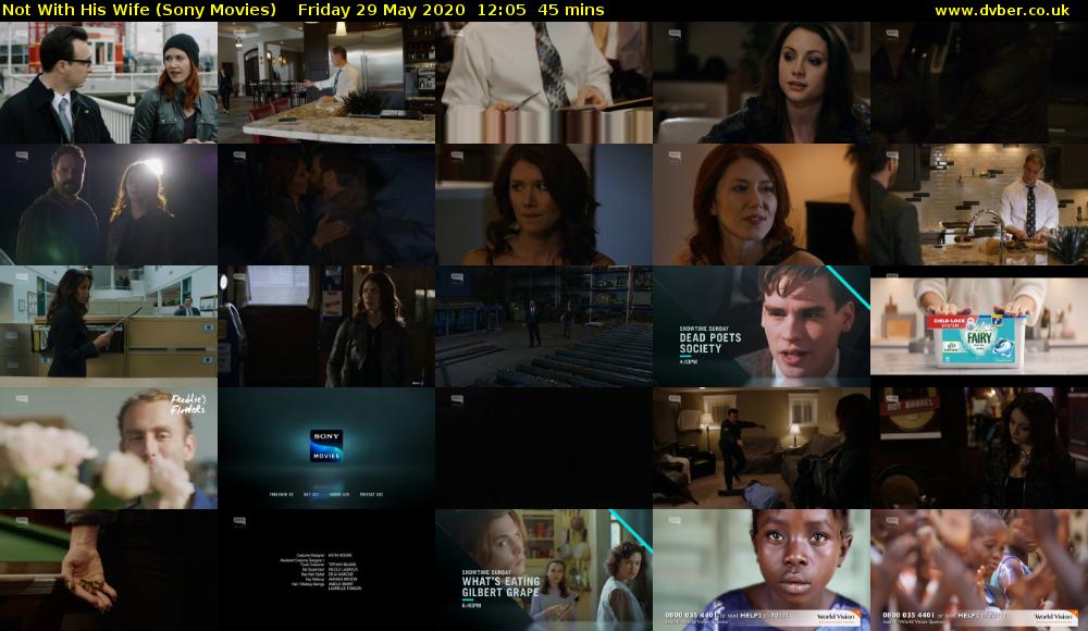 Not With His Wife (Sony Movies) Friday 29 May 2020 12:05 - 12:50