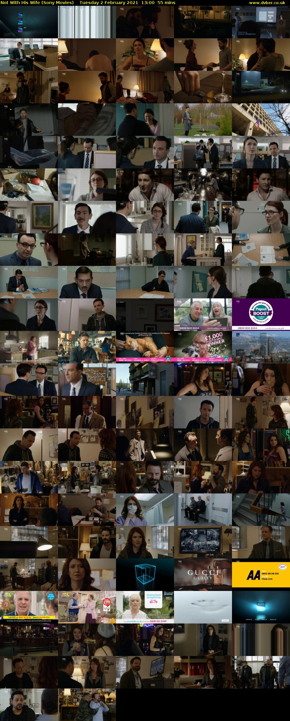 Not With His Wife (Sony Movies) Tuesday 2 February 2021 13:00 - 13:55