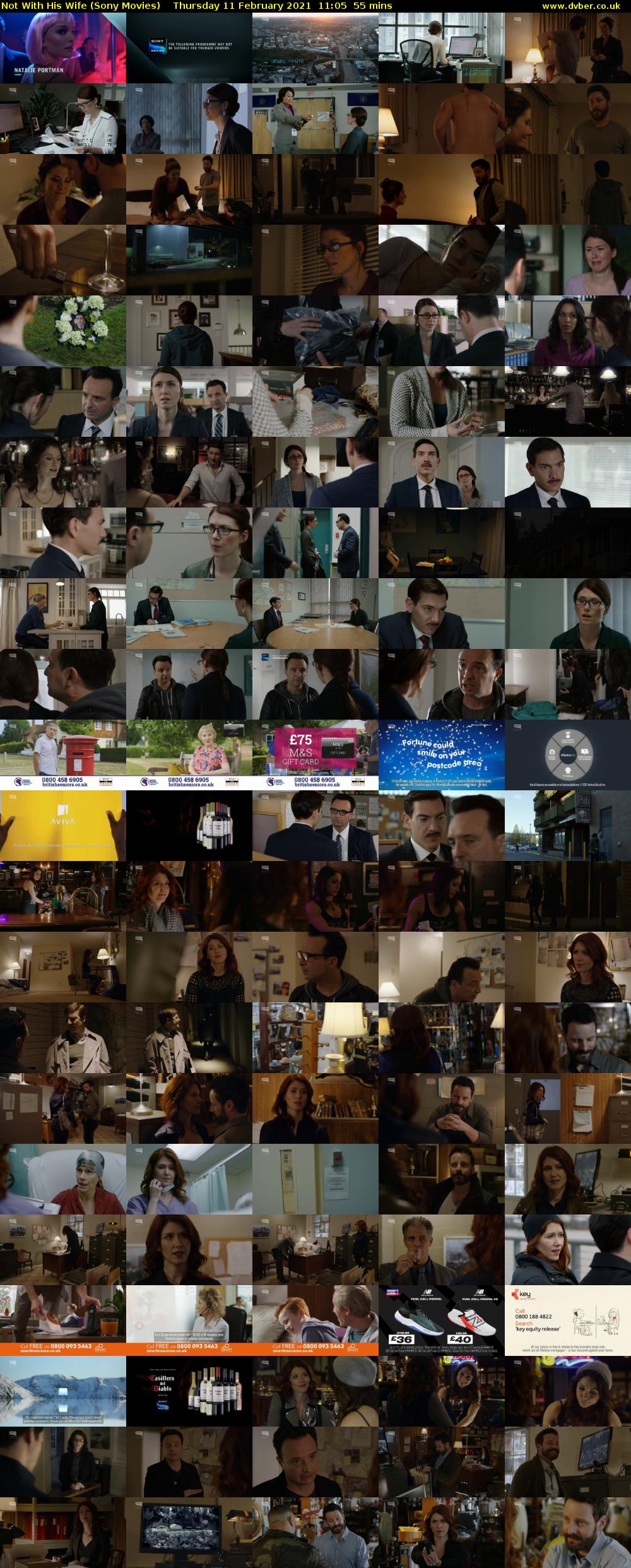 Not With His Wife (Sony Movies) Thursday 11 February 2021 11:05 - 12:00