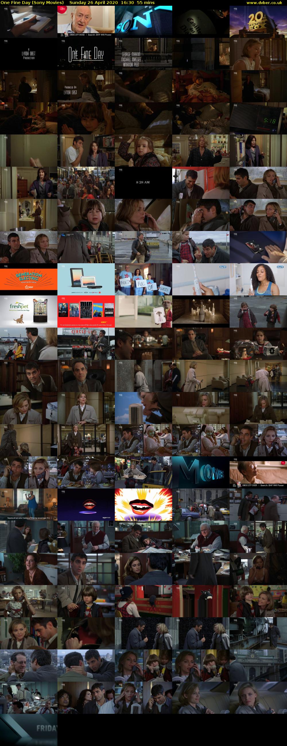 One Fine Day (Sony Movies) Sunday 26 April 2020 16:30 - 17:25