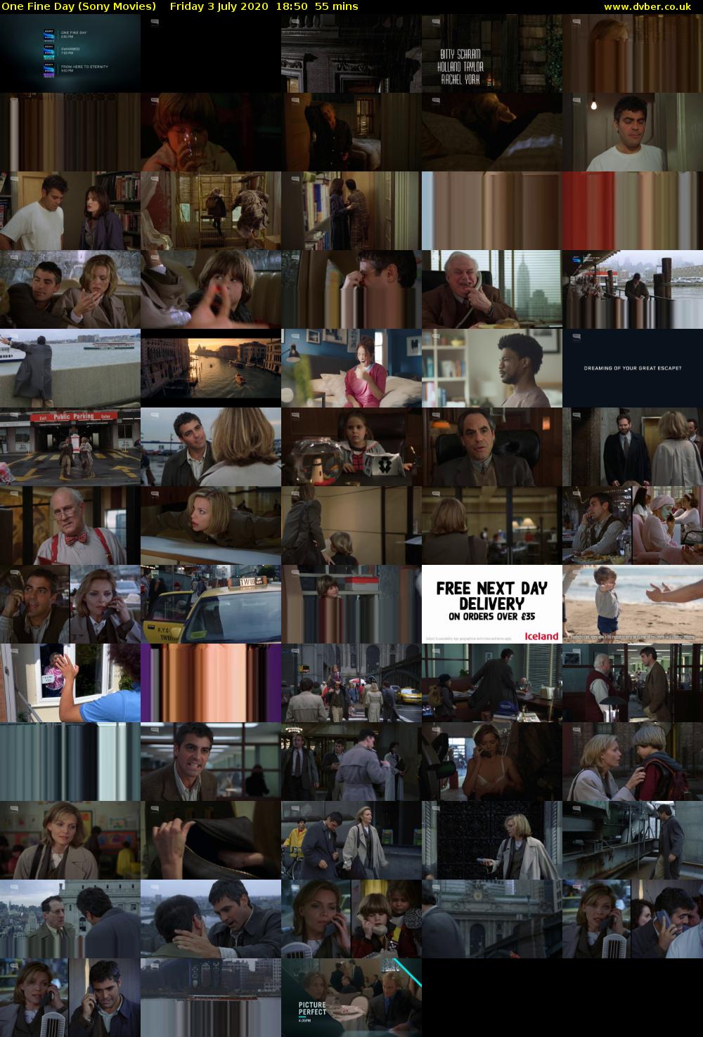 One Fine Day (Sony Movies) Friday 3 July 2020 18:50 - 19:45