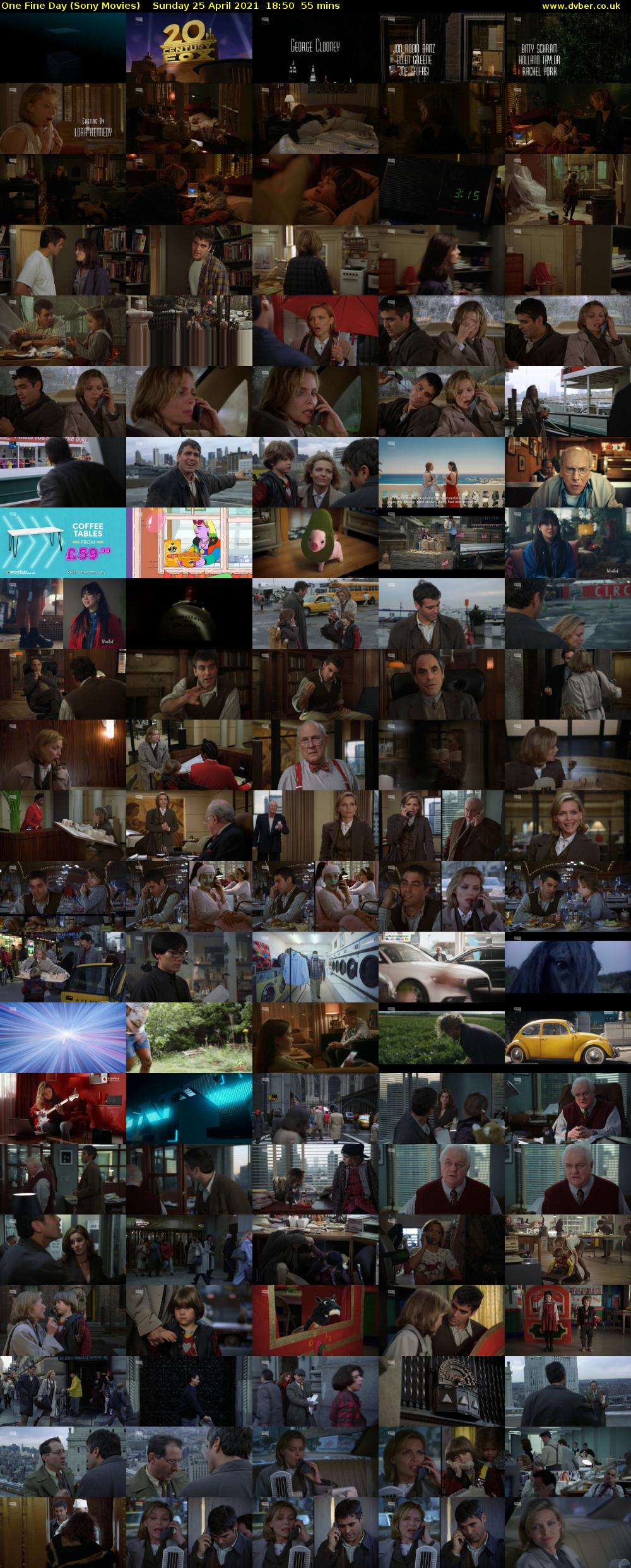 One Fine Day (Sony Movies) Sunday 25 April 2021 18:50 - 19:45