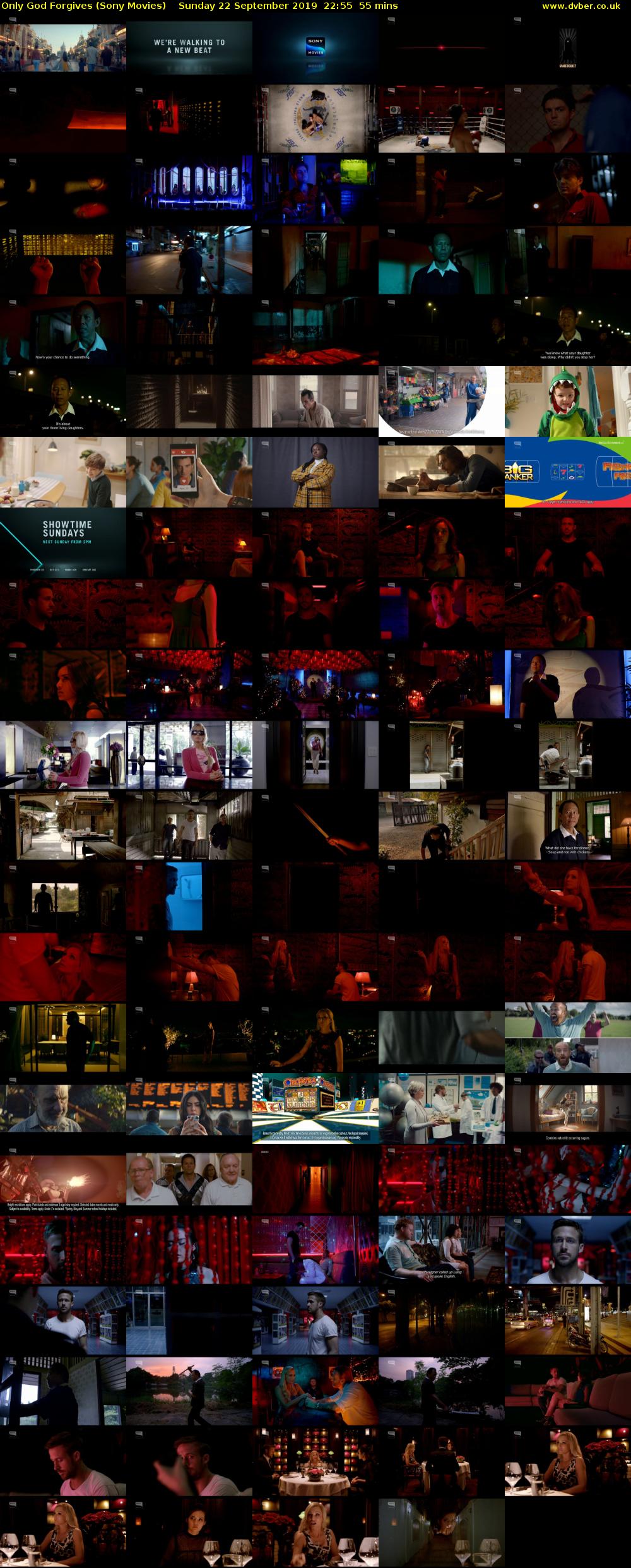 Only God Forgives (Sony Movies) Sunday 22 September 2019 22:55 - 23:50