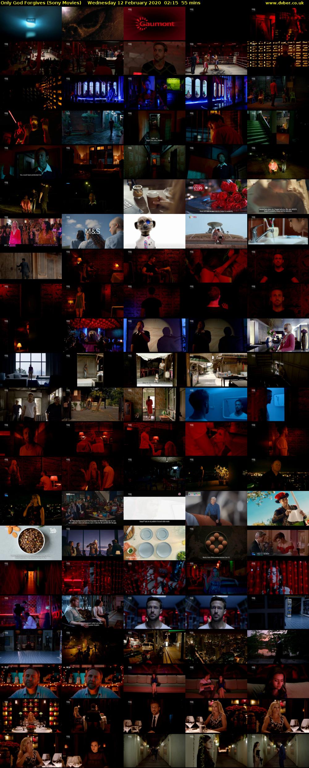 Only God Forgives (Sony Movies) Wednesday 12 February 2020 02:15 - 03:10