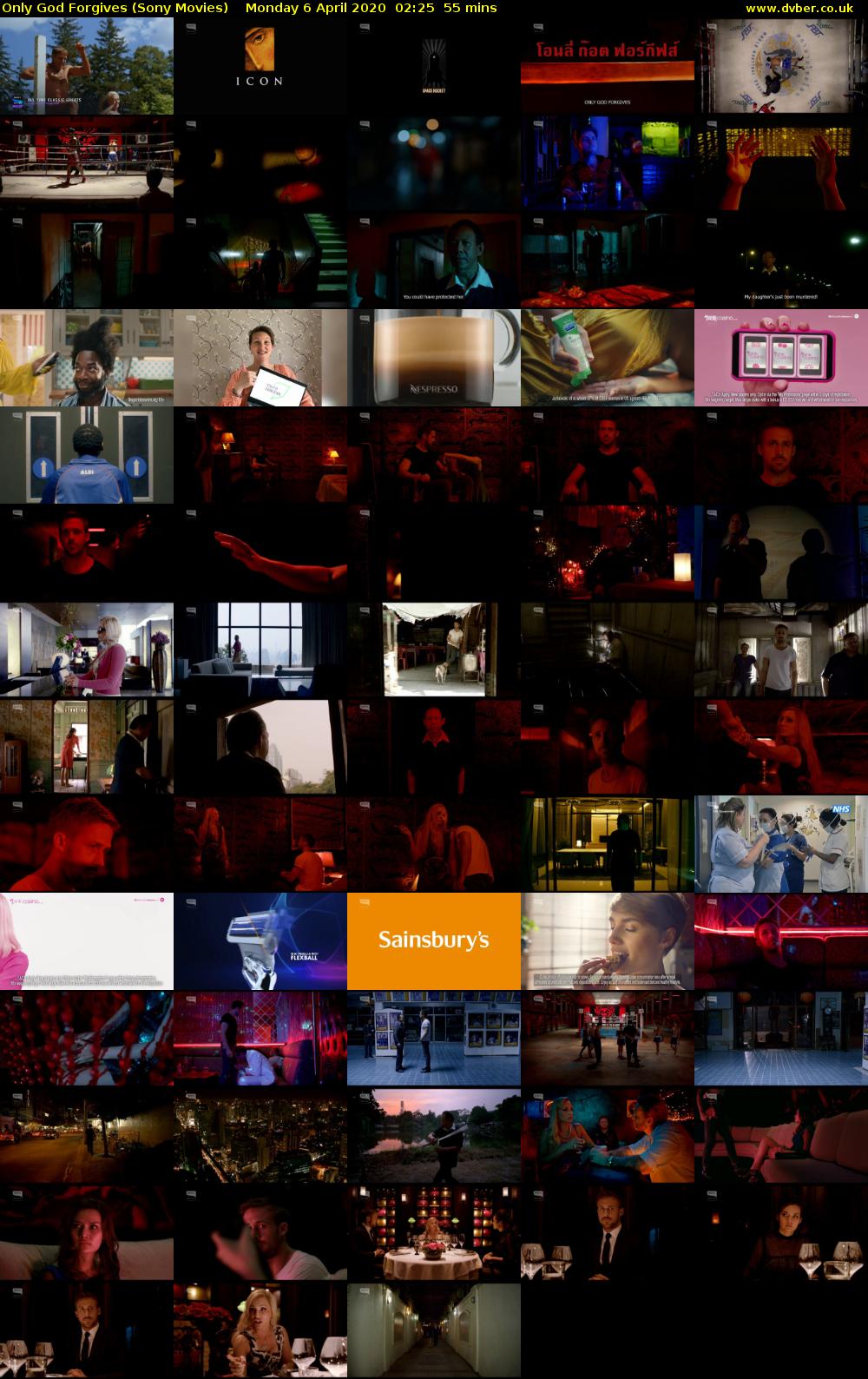 Only God Forgives (Sony Movies) Monday 6 April 2020 02:25 - 03:20