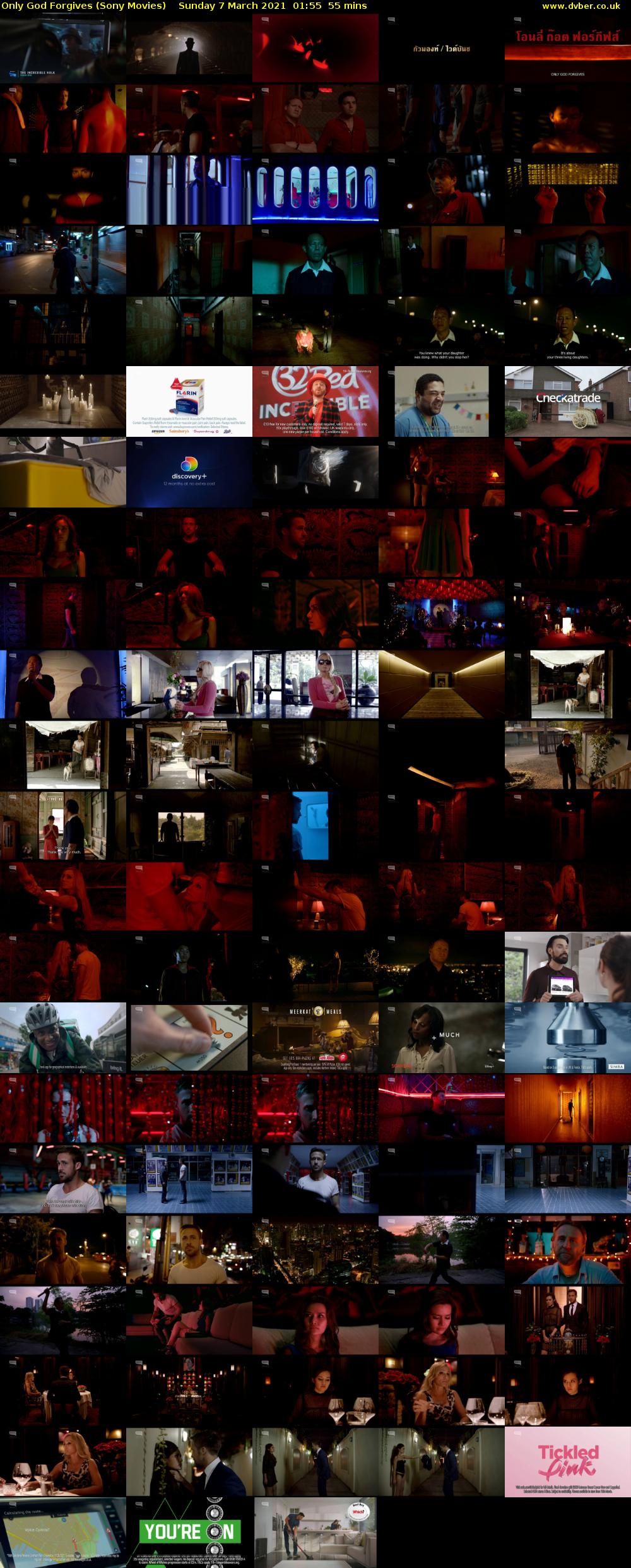 Only God Forgives (Sony Movies) Sunday 7 March 2021 01:55 - 02:50