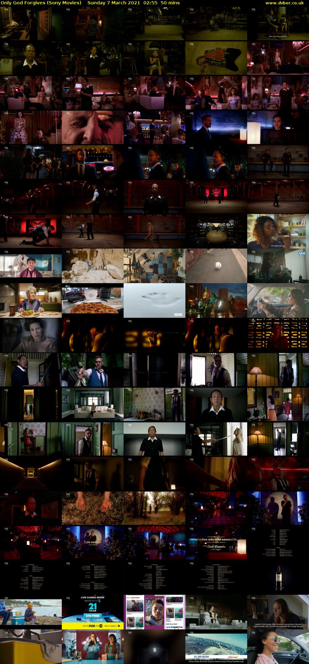 Only God Forgives (Sony Movies) Sunday 7 March 2021 02:55 - 03:45
