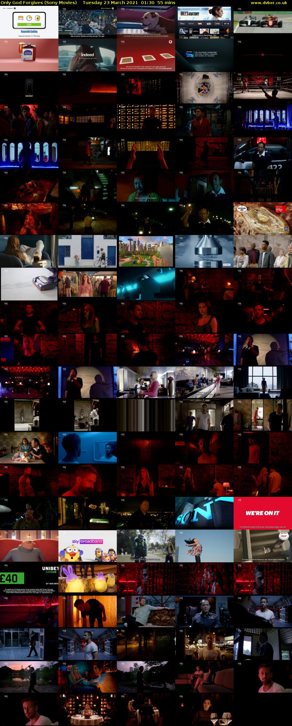 Only God Forgives (Sony Movies) Tuesday 23 March 2021 01:30 - 02:25