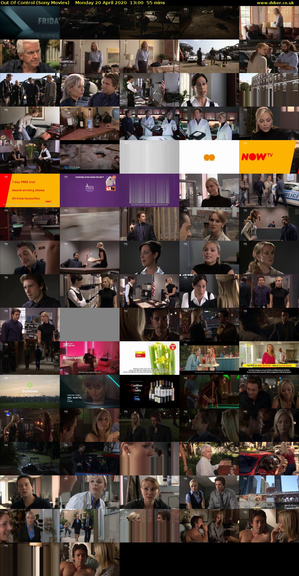 Out Of Control (Sony Movies) Monday 20 April 2020 13:00 - 13:55
