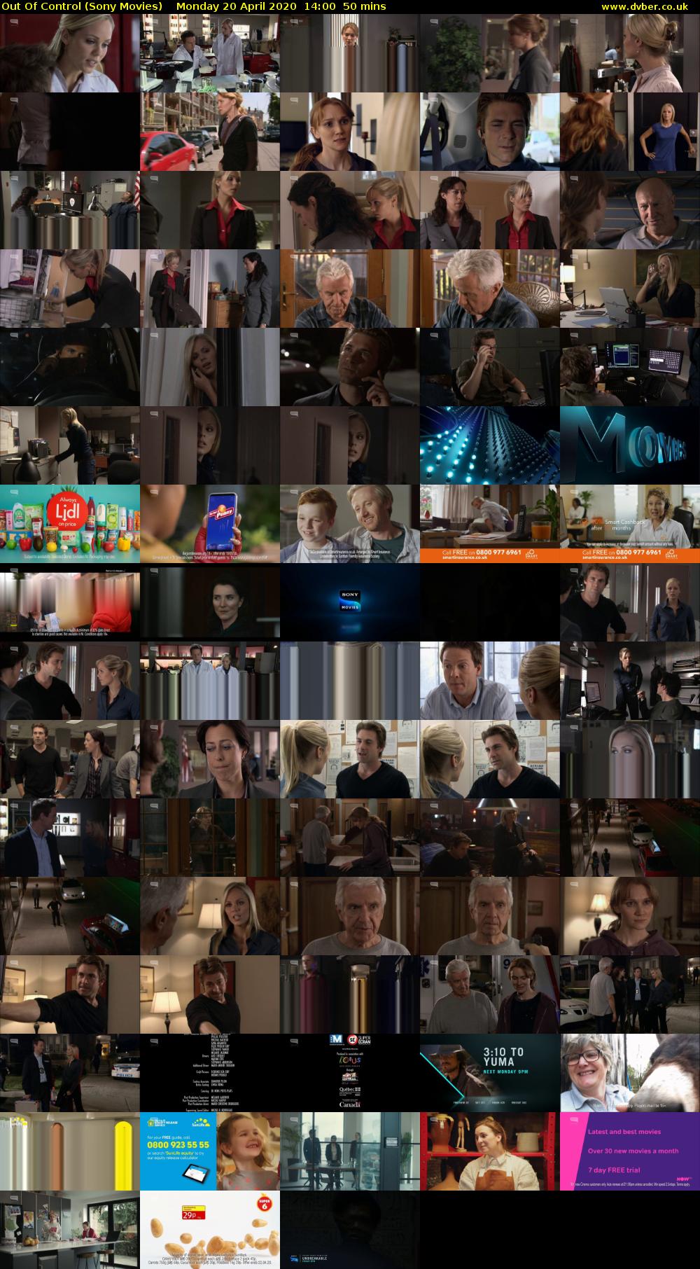 Out Of Control (Sony Movies) Monday 20 April 2020 14:00 - 14:50
