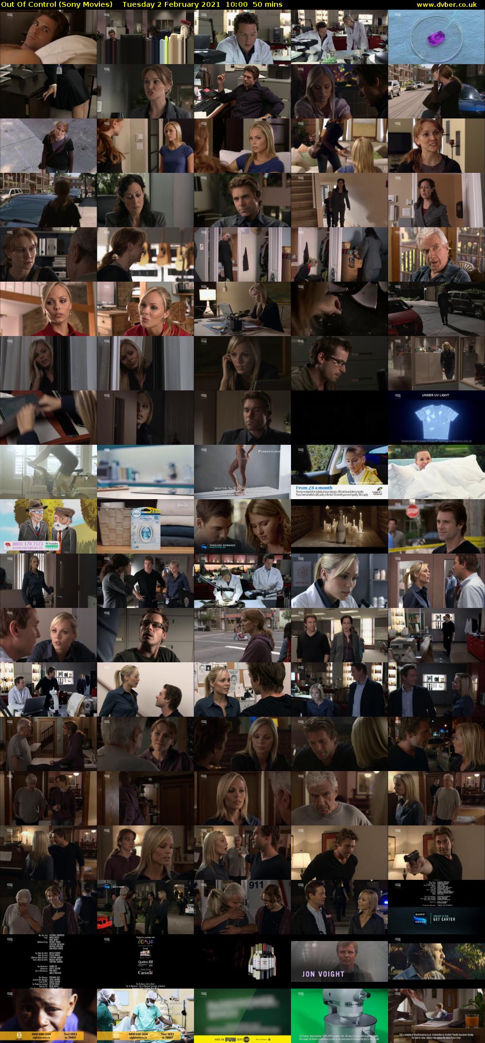 Out Of Control (Sony Movies) Tuesday 2 February 2021 10:00 - 10:50