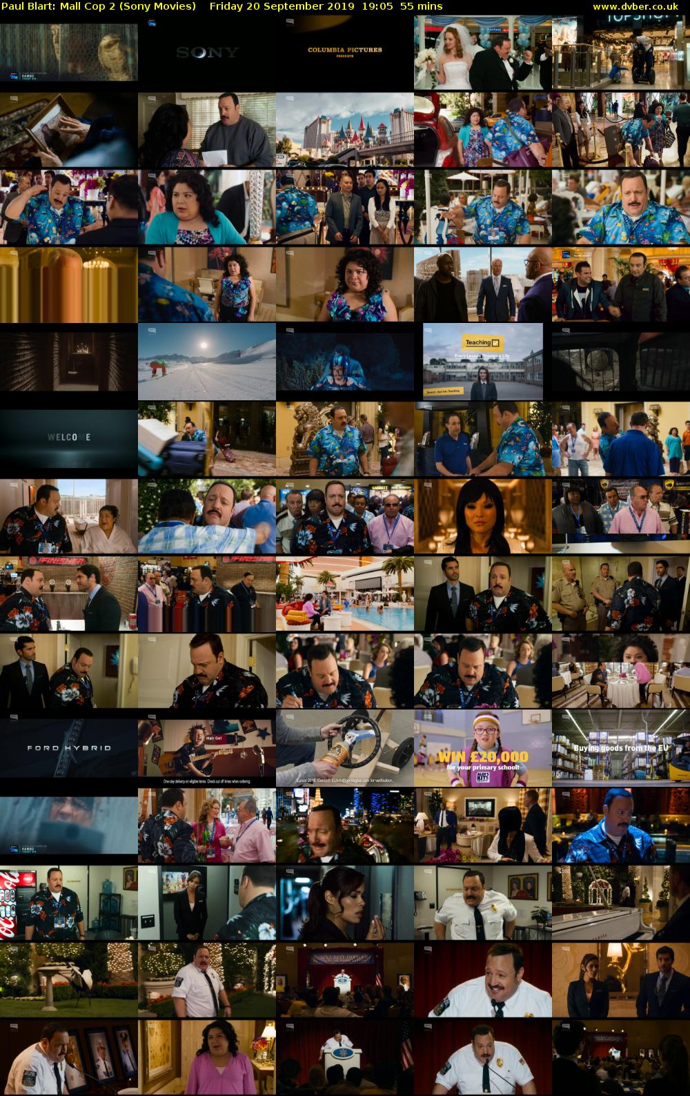 Paul Blart: Mall Cop 2 (Sony Movies) Friday 20 September 2019 19:05 - 20:00