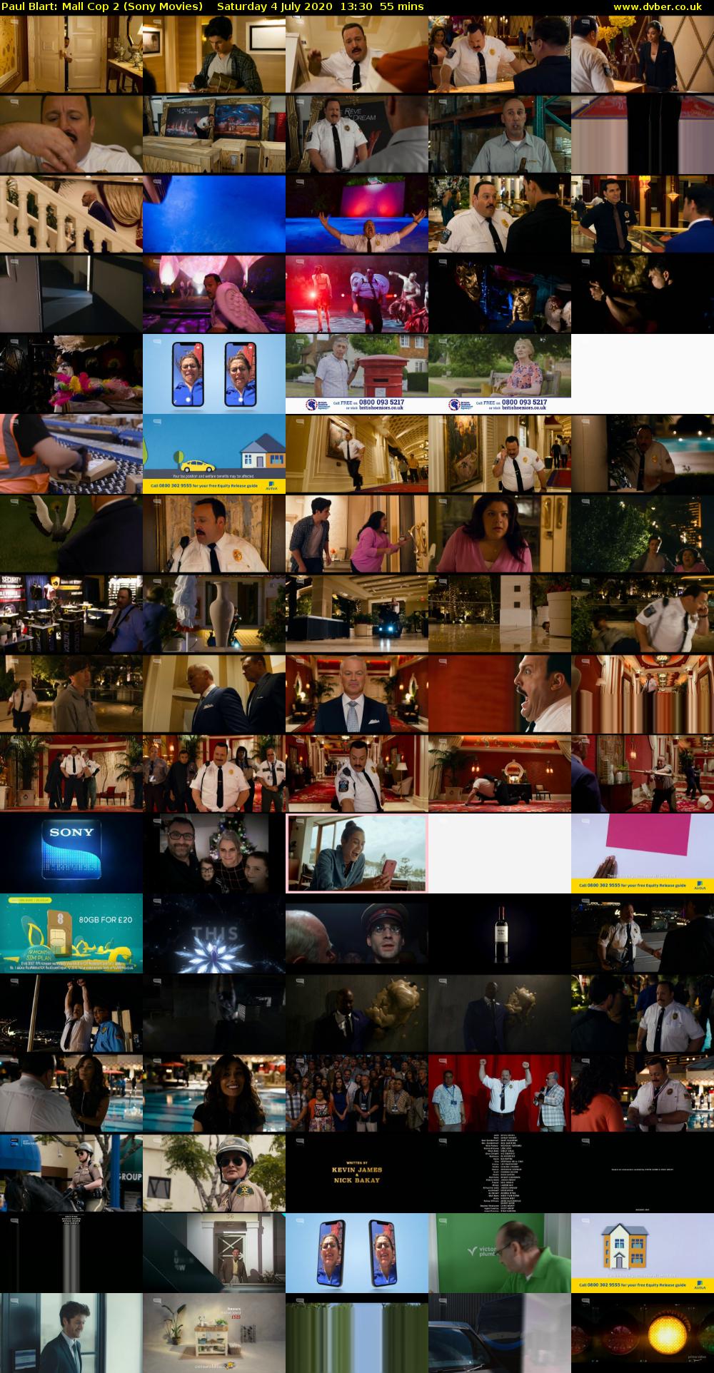 Paul Blart: Mall Cop 2 (Sony Movies) Saturday 4 July 2020 13:30 - 14:25