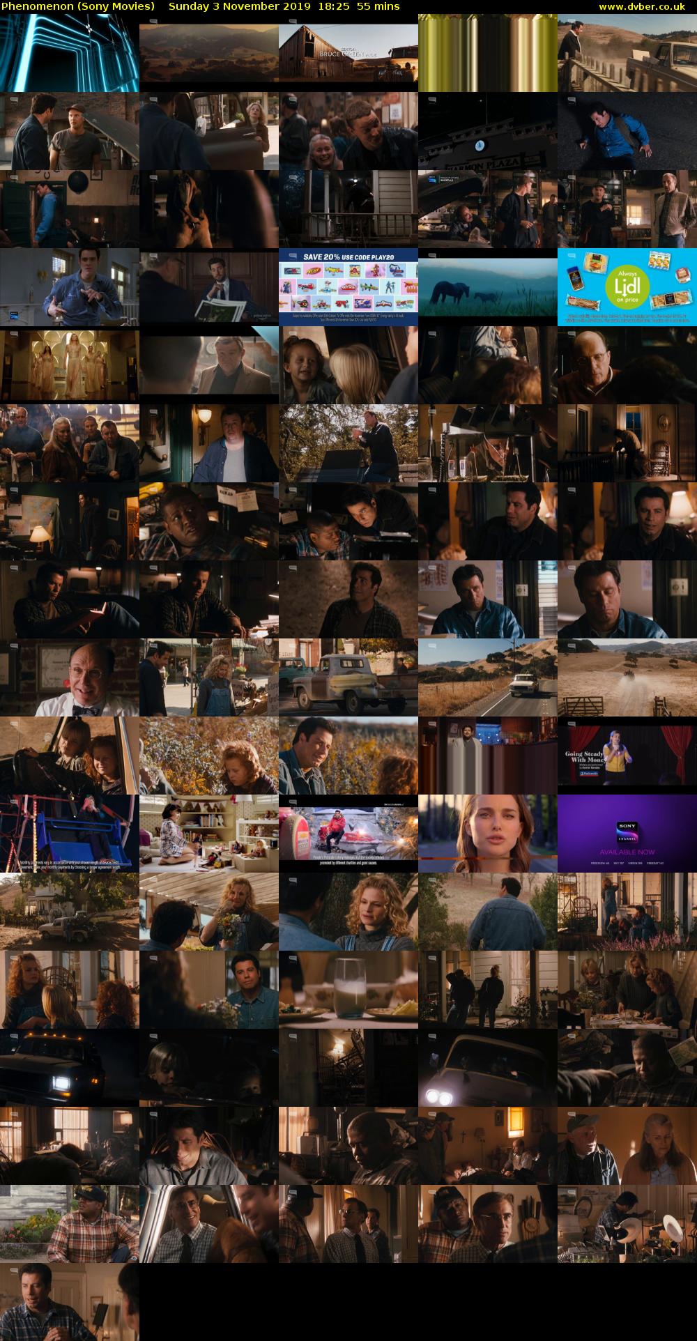 Phenomenon (Sony Movies) Sunday 3 November 2019 18:25 - 19:20