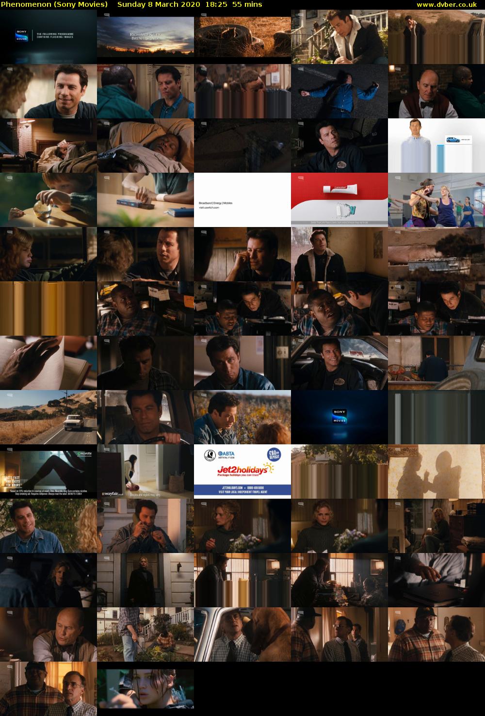 Phenomenon (Sony Movies) Sunday 8 March 2020 18:25 - 19:20
