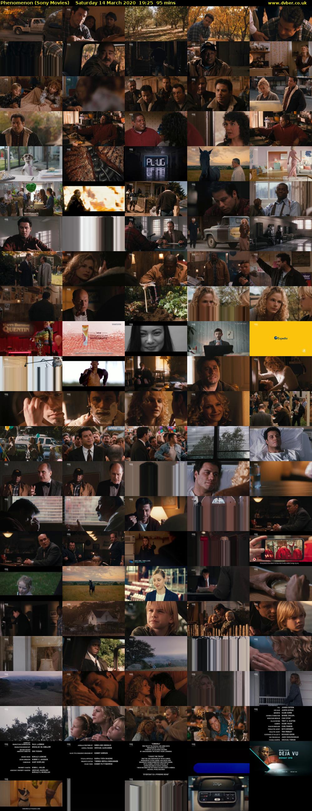 Phenomenon (Sony Movies) Saturday 14 March 2020 19:25 - 21:00