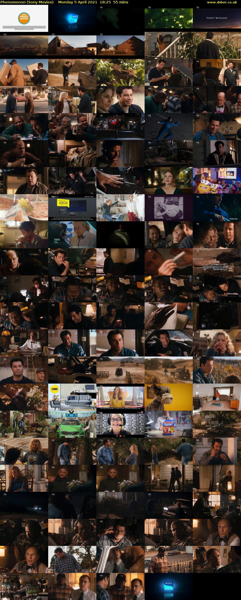 Phenomenon (Sony Movies) Monday 5 April 2021 18:25 - 19:20