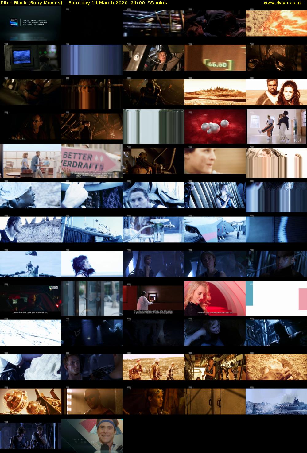 Pitch Black (Sony Movies) Saturday 14 March 2020 21:00 - 21:55