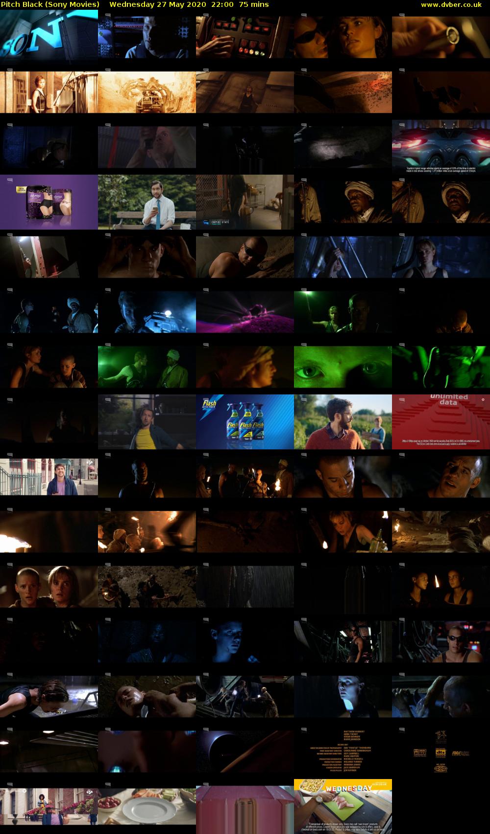 Pitch Black (Sony Movies) Wednesday 27 May 2020 22:00 - 23:15
