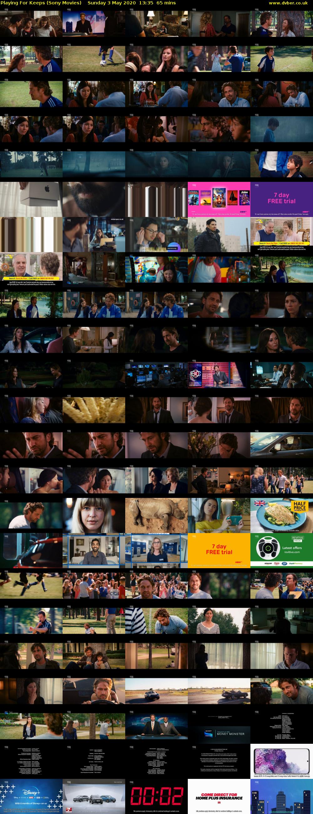 Playing For Keeps (Sony Movies) Sunday 3 May 2020 13:35 - 14:40