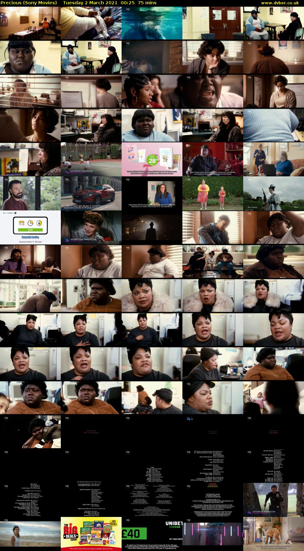 Precious (Sony Movies) Tuesday 2 March 2021 00:25 - 01:40