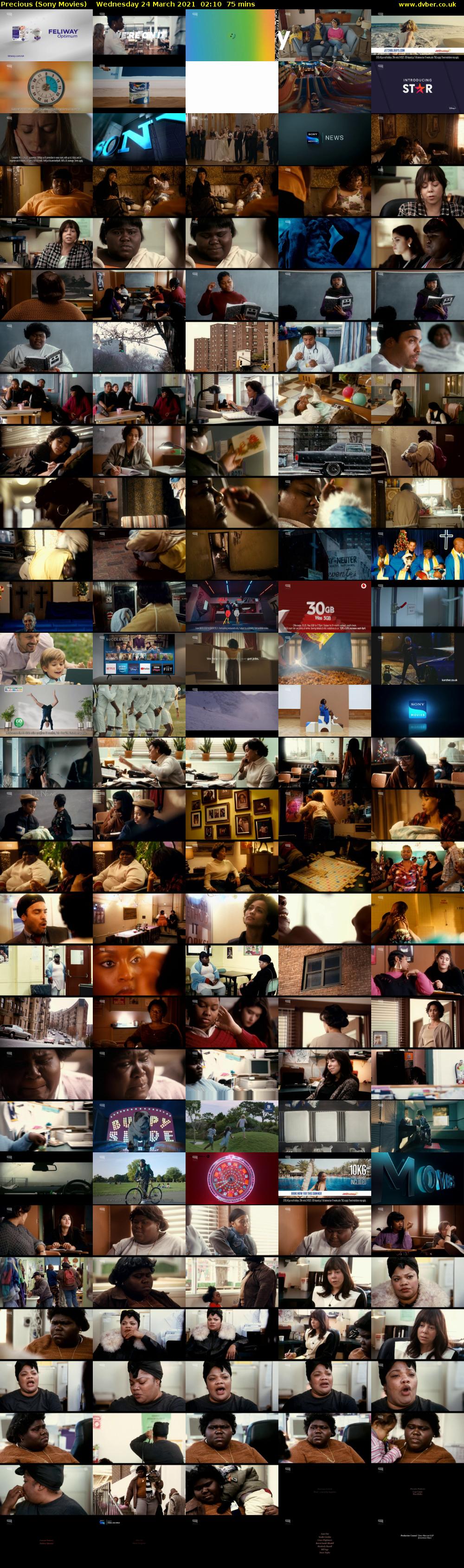 Precious (Sony Movies) Wednesday 24 March 2021 02:10 - 03:25