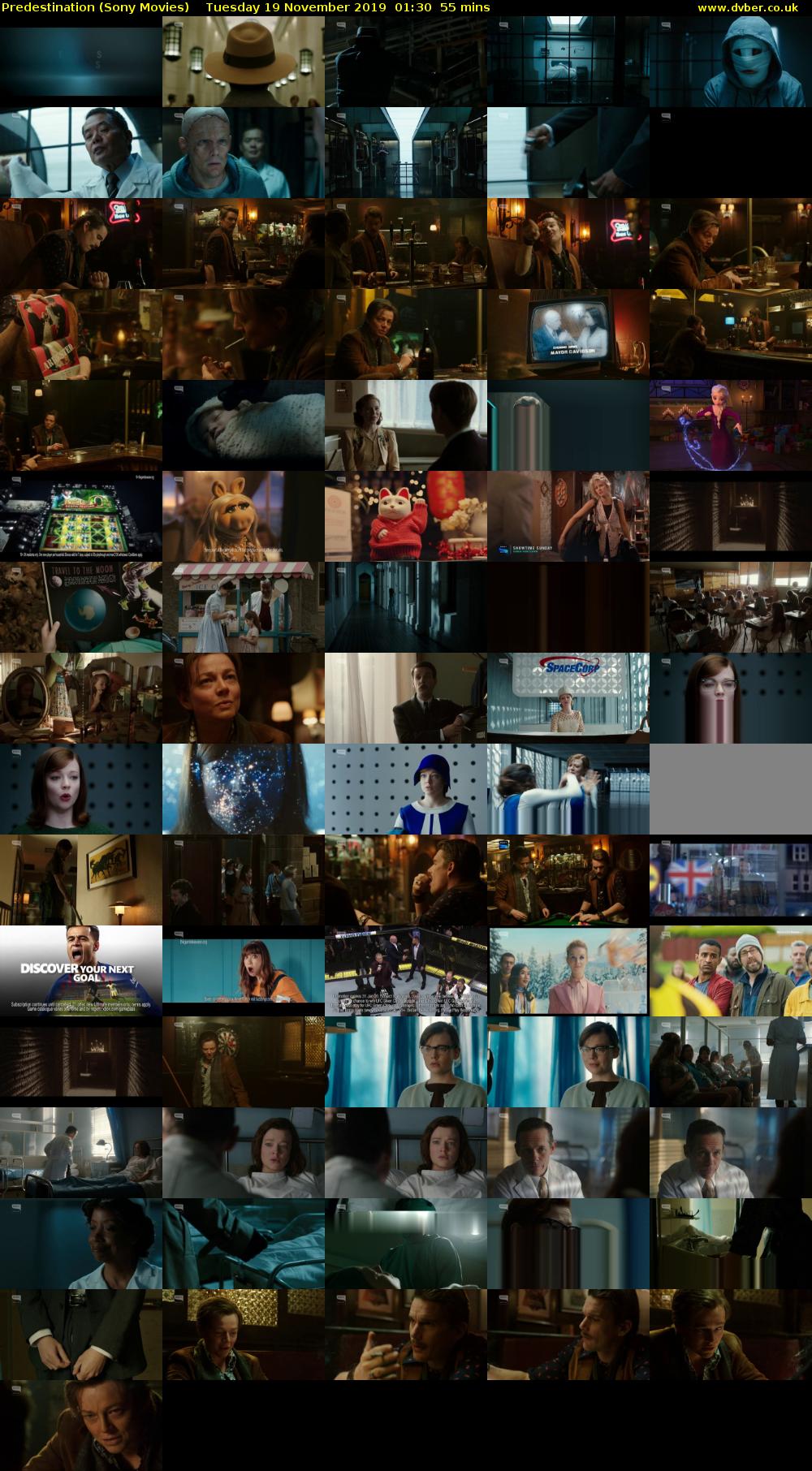 Predestination (Sony Movies) Tuesday 19 November 2019 01:30 - 02:25