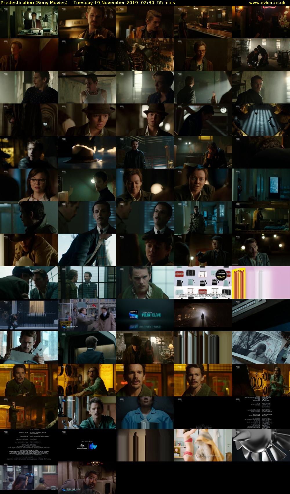 Predestination (Sony Movies) Tuesday 19 November 2019 02:30 - 03:25