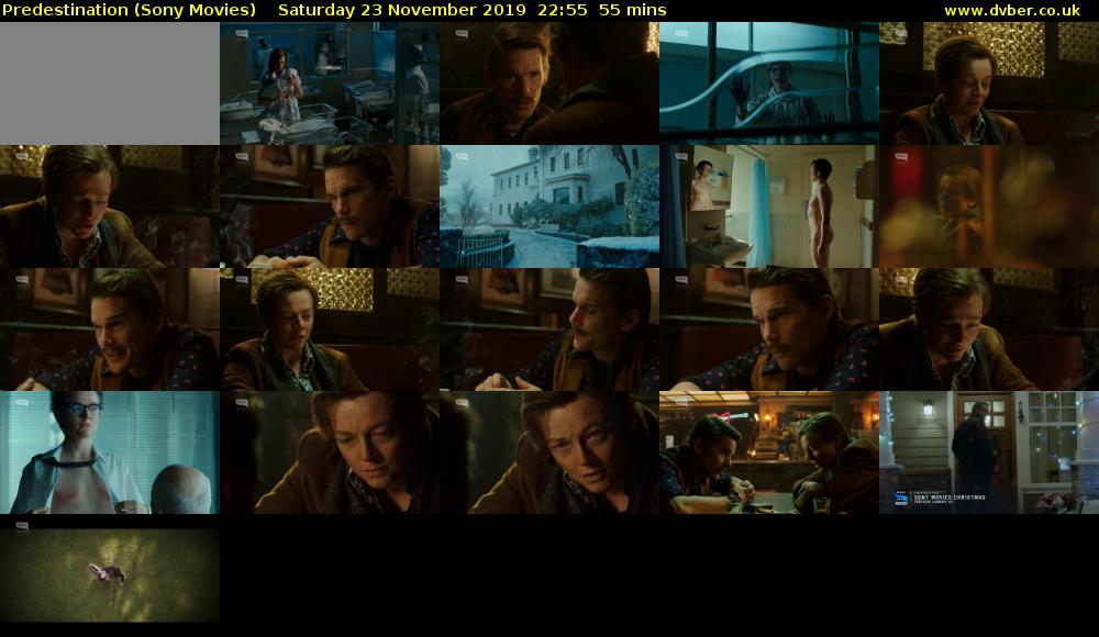 Predestination (Sony Movies) Saturday 23 November 2019 22:55 - 23:50