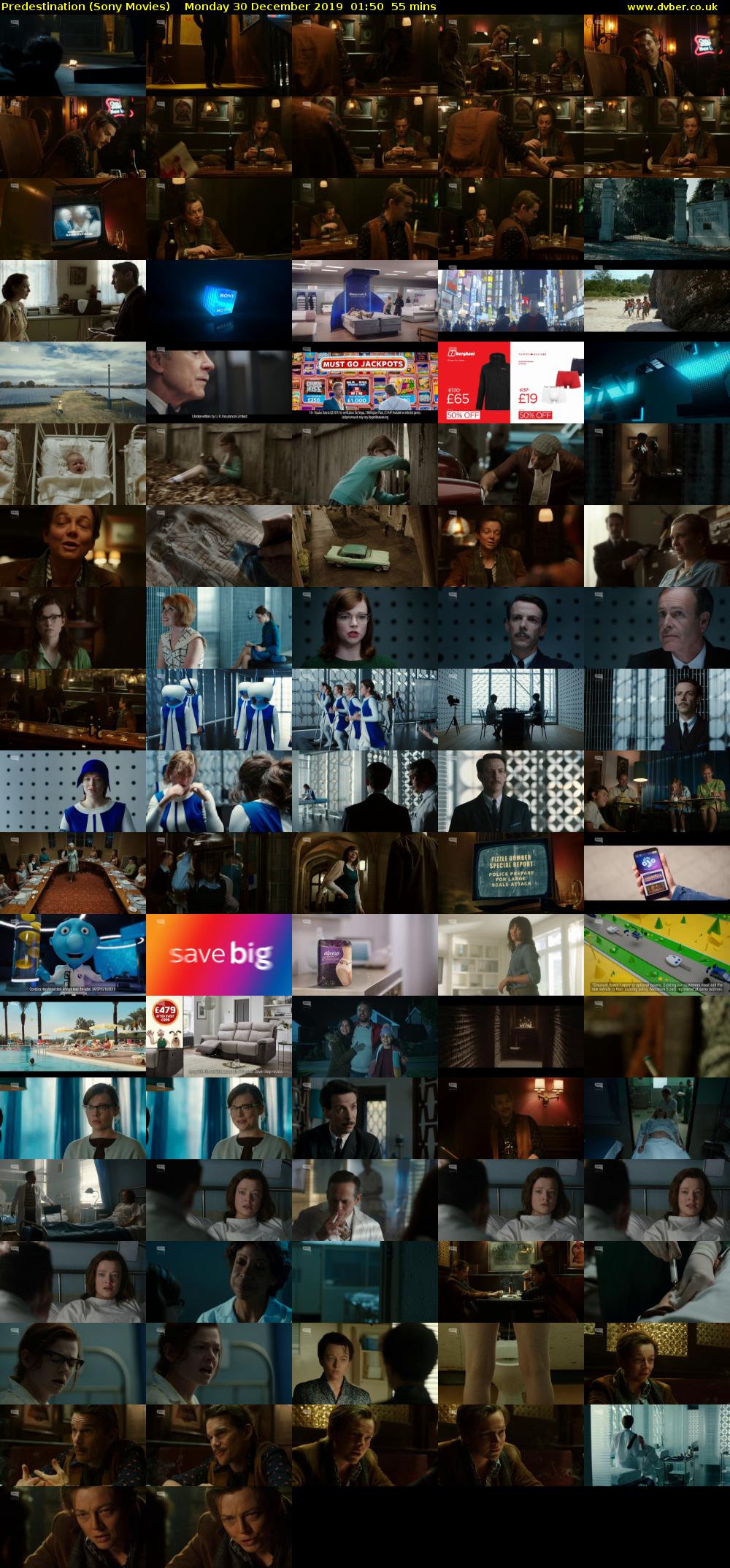 Predestination (Sony Movies) Monday 30 December 2019 01:50 - 02:45