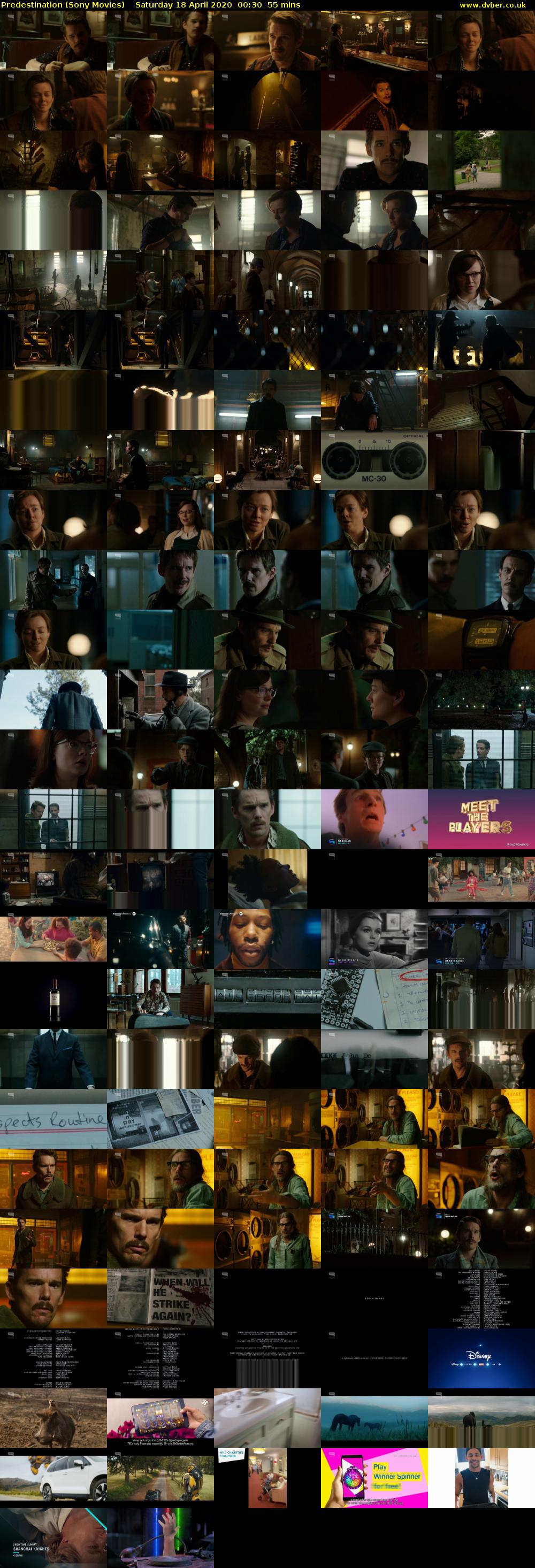 Predestination (Sony Movies) Saturday 18 April 2020 00:30 - 01:25