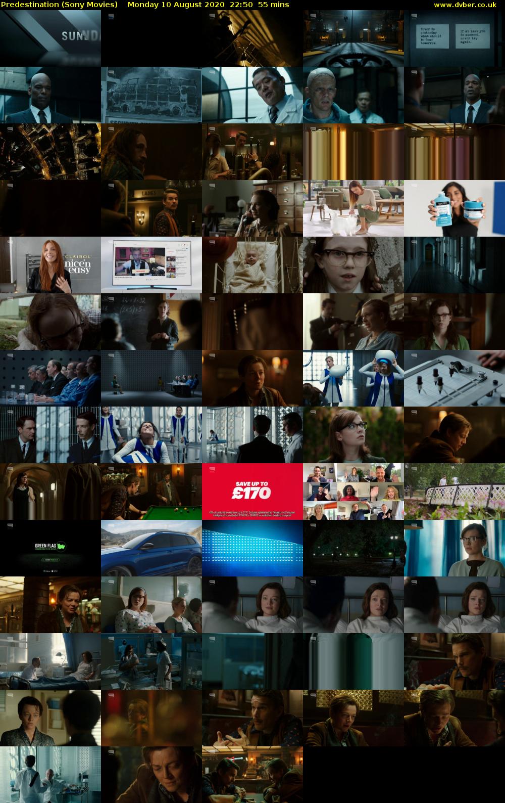 Predestination (Sony Movies) Monday 10 August 2020 22:50 - 23:45