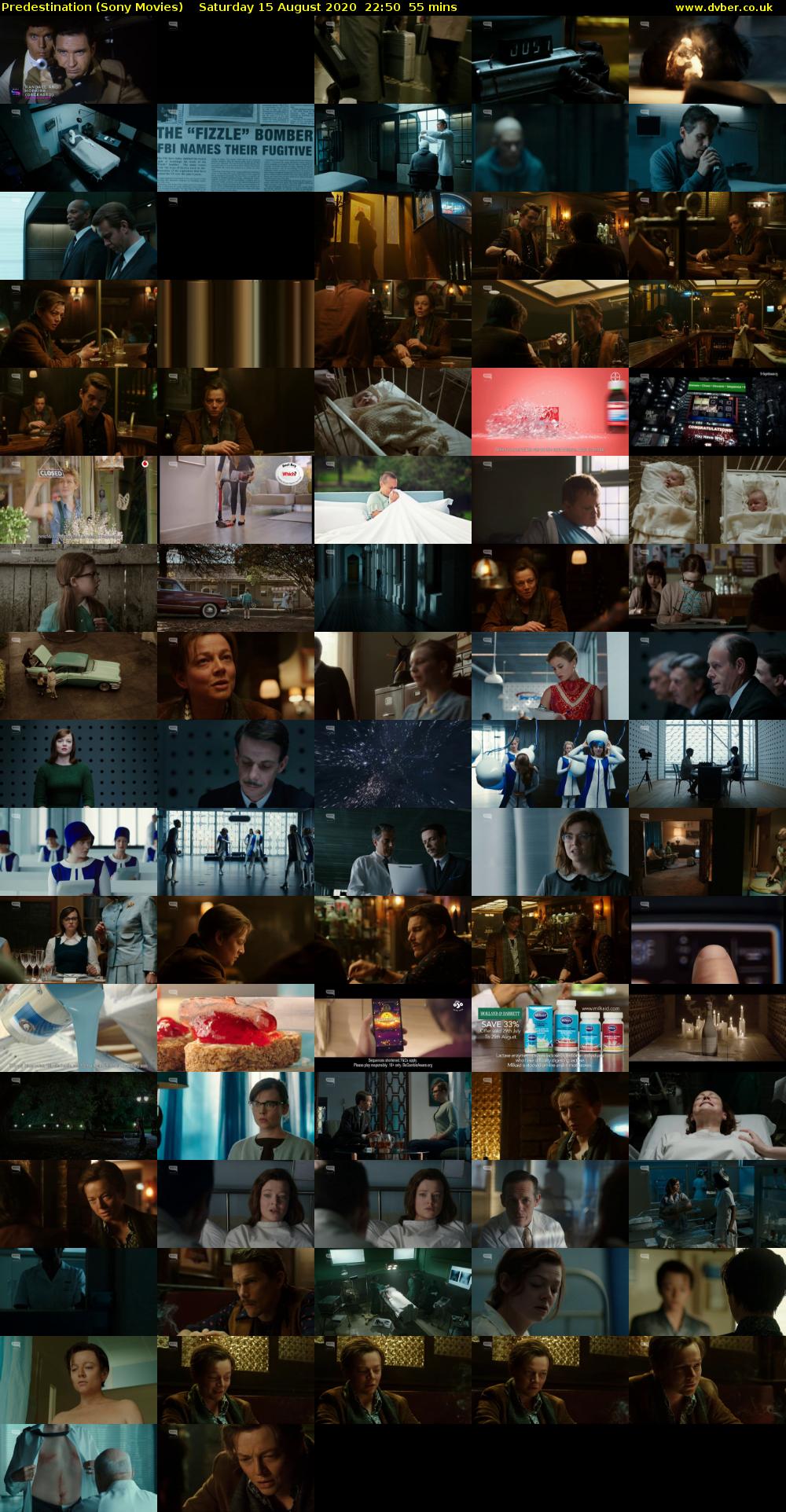 Predestination (Sony Movies) Saturday 15 August 2020 22:50 - 23:45