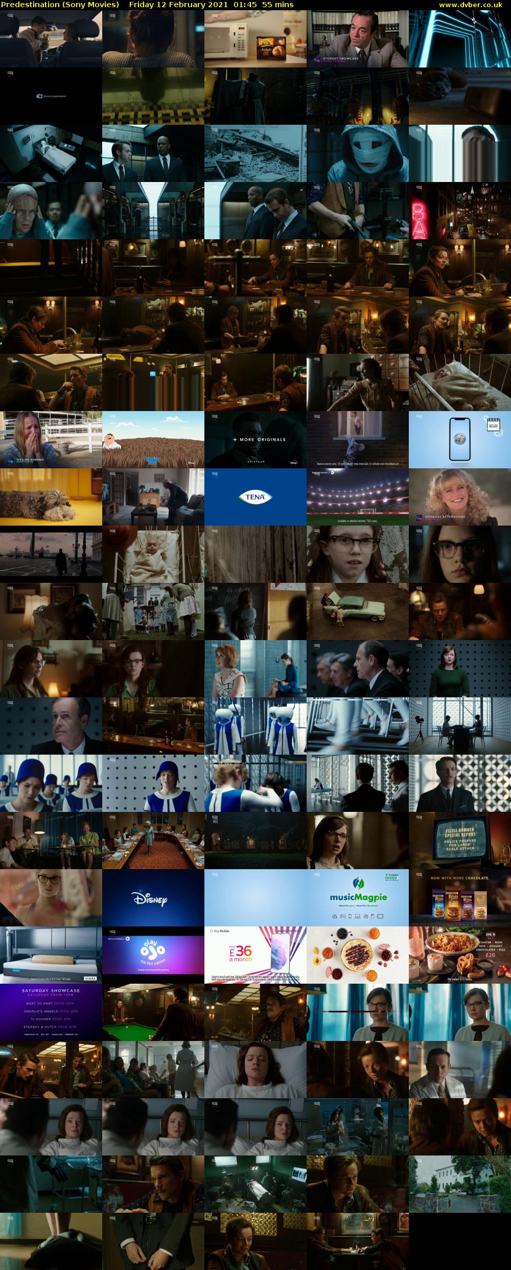 Predestination (Sony Movies) Friday 12 February 2021 01:45 - 02:40