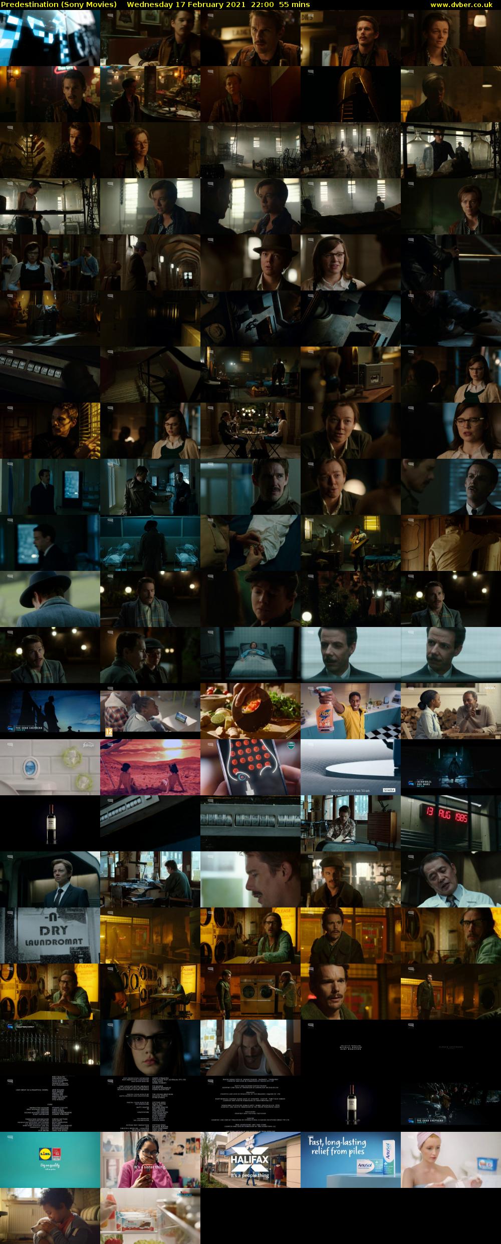 Predestination (Sony Movies) Wednesday 17 February 2021 22:00 - 22:55